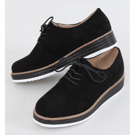 Black Mocasines con cordones de mujer 8988-45 Black negro 3