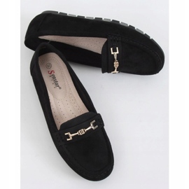 Black Mocasines negros de mujer GS12P Black 1