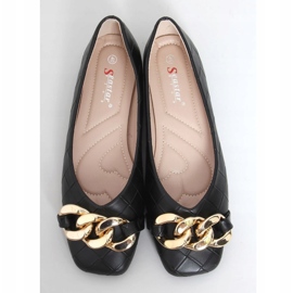 Mocasines negros con cadena T390P Negro 1