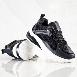 SHELOVET Zapatillas negras en la plataforma negro 4