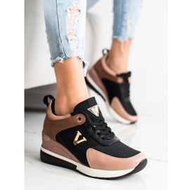 Zapatillas VINCEZA casual negro rosado multicolor 4