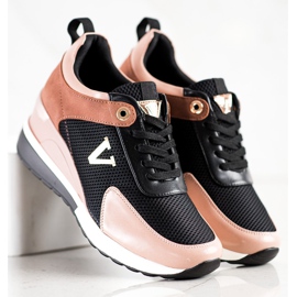 Zapatillas VINCEZA casual negro rosado multicolor 3