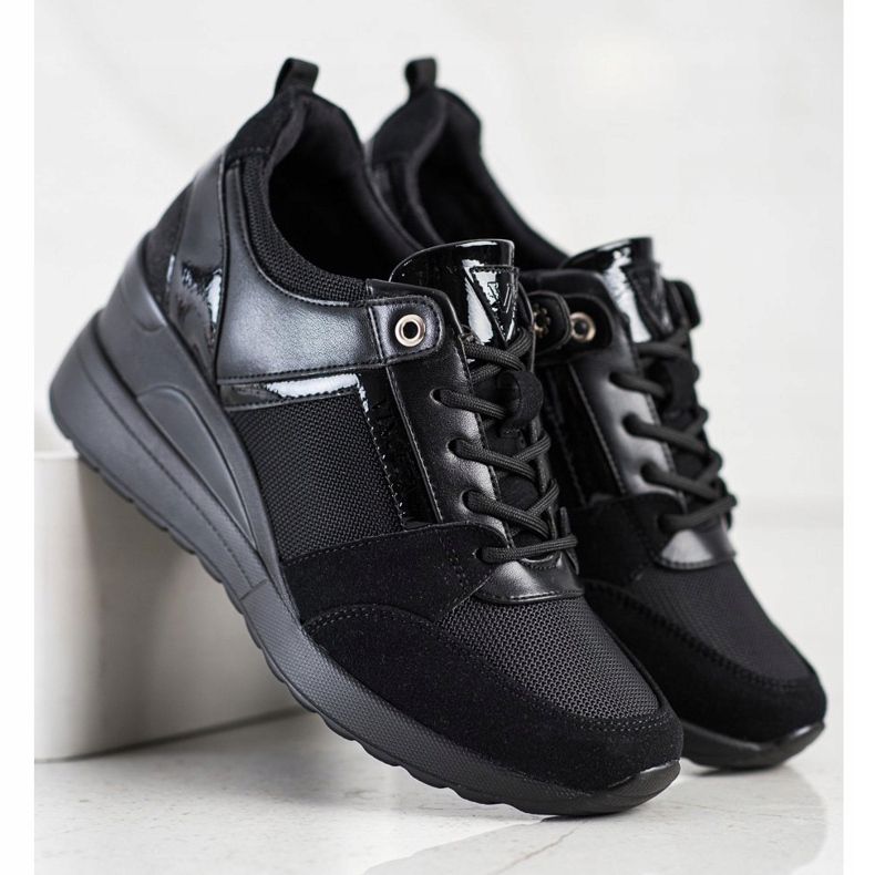 Zapatillas VINCEZA con estilo negro 2