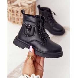 Apawwa Botas Infantiles Con Bolsillo Negro TikTok 3