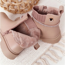 Apawwa Botas Infantiles Con Lentejuelas Toffees Beige 1 Apawwa Botas Infantiles Con Lentejuelas Toffees Beige 1