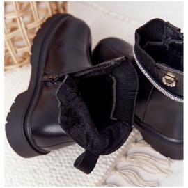 Apawwa Botas Infantiles Con Lentejuelas Toffees Negros 2