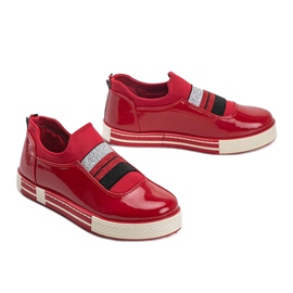 Zapatillas Jayde de charol rojo 2