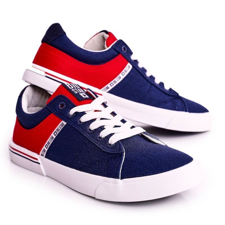 Zapatillas de Hombre Big Star FF174137 Azul Marino-Rojo 1