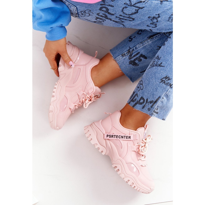 EVE Zapatillas de mujer en una suela masiva Pink Laugh rosado 1