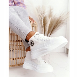 Zapatillas altas de mujer en la plataforma White Nice Girl blanco 1