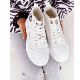 Zapatillas altas de mujer en la plataforma White Nice Girl blanco 5