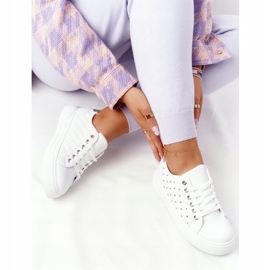 PS1 Zapatillas de mujer con acolchado de cariño blanco-plateado plata 1