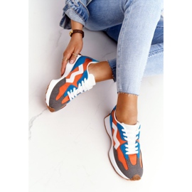 PS1 Calzado deportivo de mujer Sneakers Naranja Move On blanco azul 1 PS1 Calzado deportivo de mujer Sneakers Naranja Move On blanco azul 1