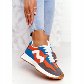 PS1 Calzado deportivo de mujer Sneakers Naranja Move On blanco azul 2 PS1 Calzado deportivo de mujer Sneakers Naranja Move On blanco azul 2
