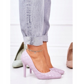 PS1 Stilettos Acolchados Violeta Elegantes Rosanna 5