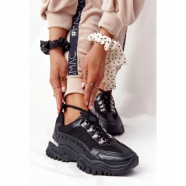 PS1 Zapatillas de mujer con suela grande Good Mood negro 2