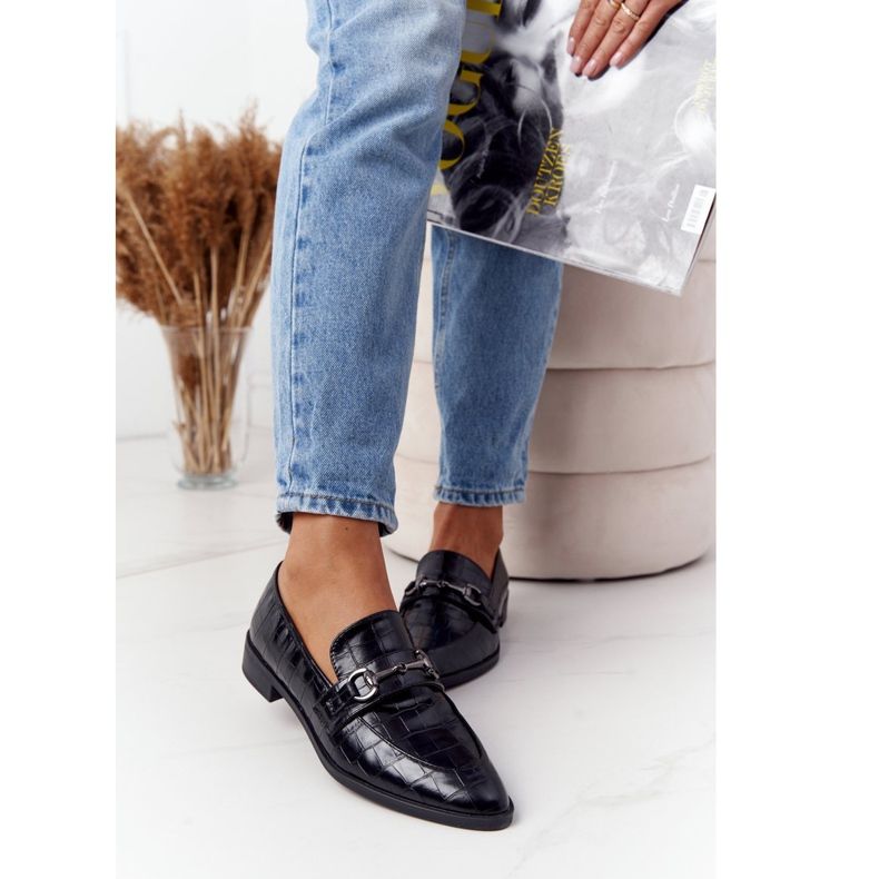 S.Barski Mocasines de mujer elegantes de S. Bararski Black negro 1