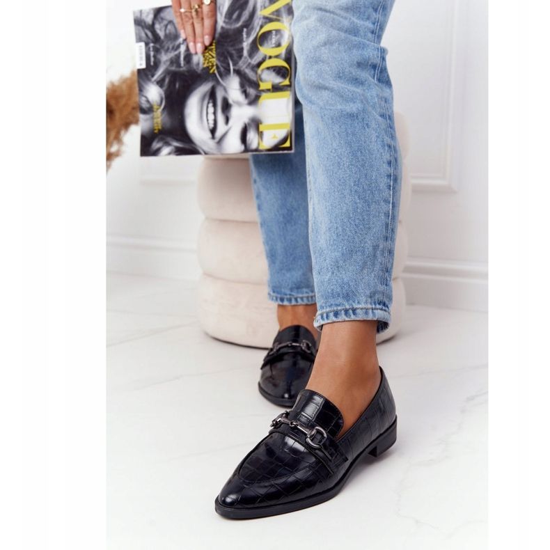 S.Barski Mocasines de mujer elegantes de S. Bararski Black negro 2