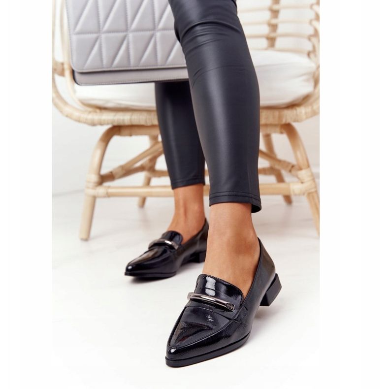 S.Barski Mocasines Elegantes S. Barski Premium Lacado Negro 2