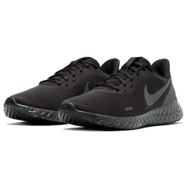 Zapatillas Nike Revolution 5 hombre negras BQ3204 001 negro gris 4