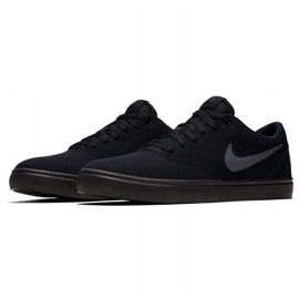 Zapatillas de hombre Nike Sb Check Solar Cnvs negras 843896002 negro gris 3