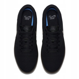Zapatillas de hombre Nike Sb Check Solar Cnvs negras 843896002 negro gris 4