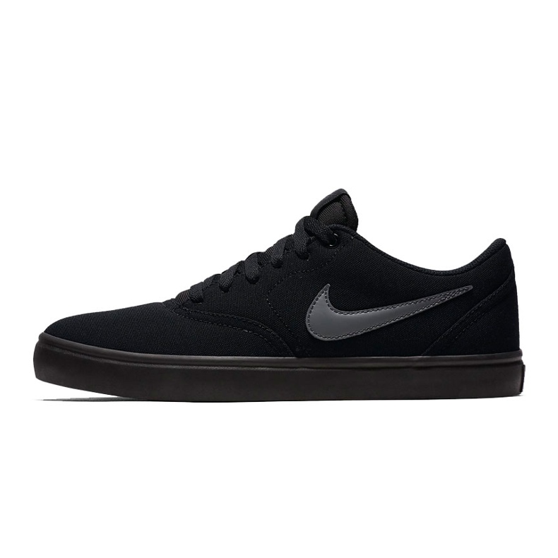 Zapatillas de hombre Nike Sb Check Solar Cnvs negras 843896002 negro gris 1