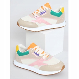 Zapatillas deportivas de mujer multicolor NB372 Beige rosa verde amarillo 1