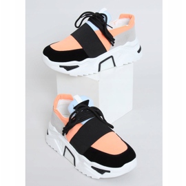 Zapatillas deportivas de suela alta VL127 Negro rosado gris 1