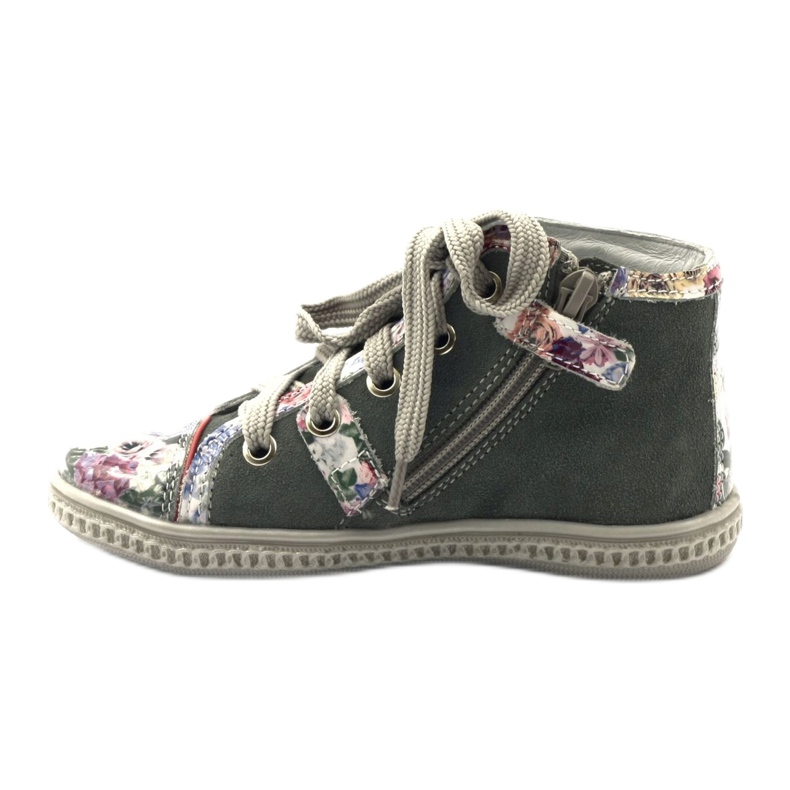 Botas, zapatos para niños con pedrería Bartek 87254 rosa gris 2