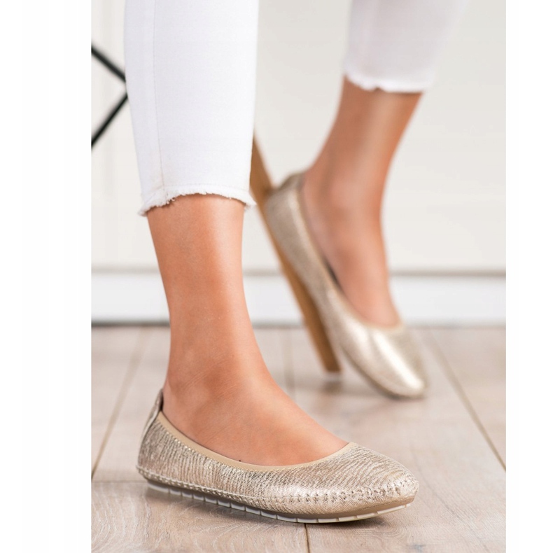 Kylie Bailarinas clásicas dorado 1