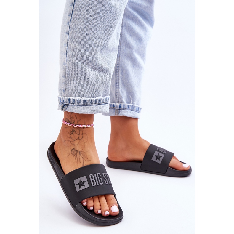 Pantuflas de Mujer Big Star FF274A200 Negro incoloro 2 Pantuflas de Mujer Big Star FF274A200 Negro incoloro 2