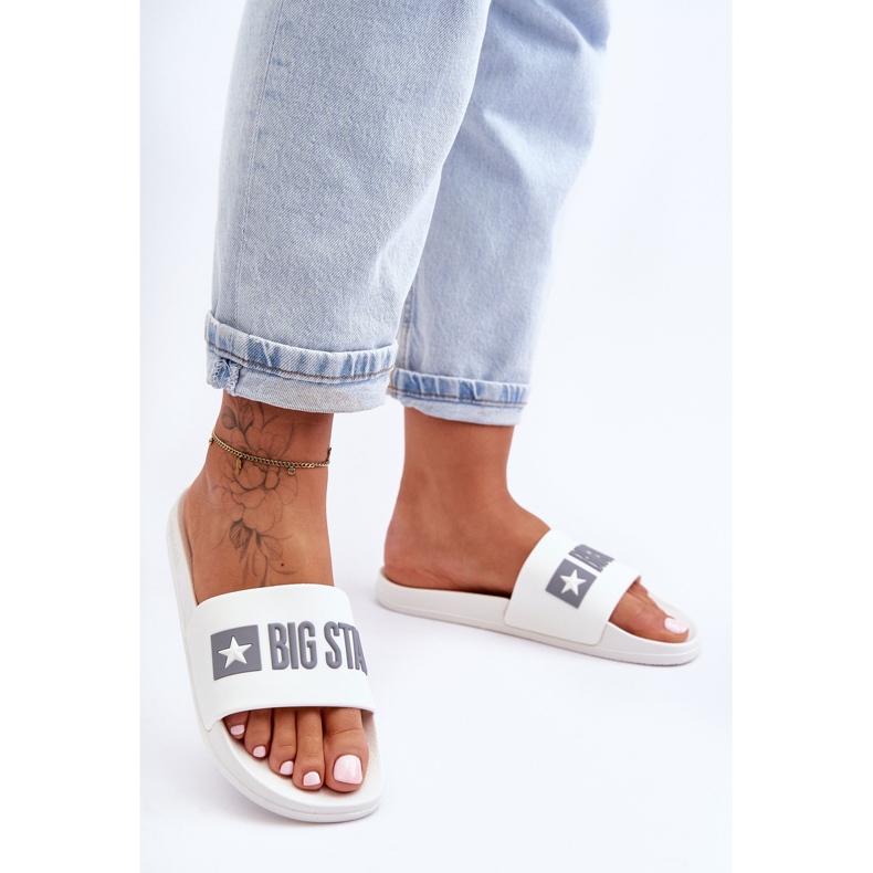 Pantuflas Mujer Big Star FF274A199 Blanco 2 Pantuflas Mujer Big Star FF274A199 Blanco 2