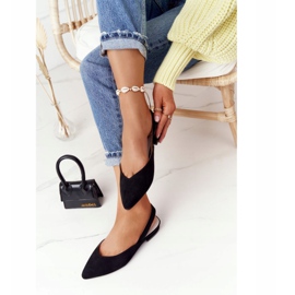 S.Barski Bailarinas de ante con tacones S. Bararski Black negro 3