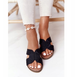 Pantuflas de Mujer Elegantes S.Barski Negro 3