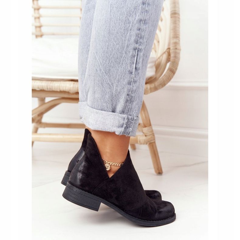 PS1 Botas negras de mujer Hillary con recortes negro 2