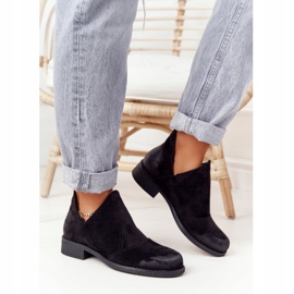PS1 Botas negras de mujer Hillary con recortes negro 3