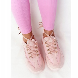 PS1 Zapatillas de mujer con suela grande Rosa Good Mood rosado 5