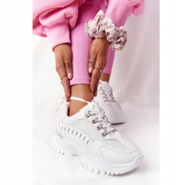 PS1 Zapatillas de mujer con suela grande Blanco Good Mood 1