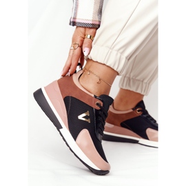 Deportivas Cuña Vinceza 10590 Negro-Rosa rosado 6