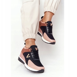 Deportivas Cuña Vinceza 10590 Negro-Rosa rosado 2