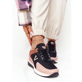 Deportivas Cuña Vinceza 10590 Negro-Rosa rosado 4