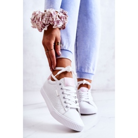 Zapatillas de Mujer Big Star HH274073 Blanco y Rosa 1
