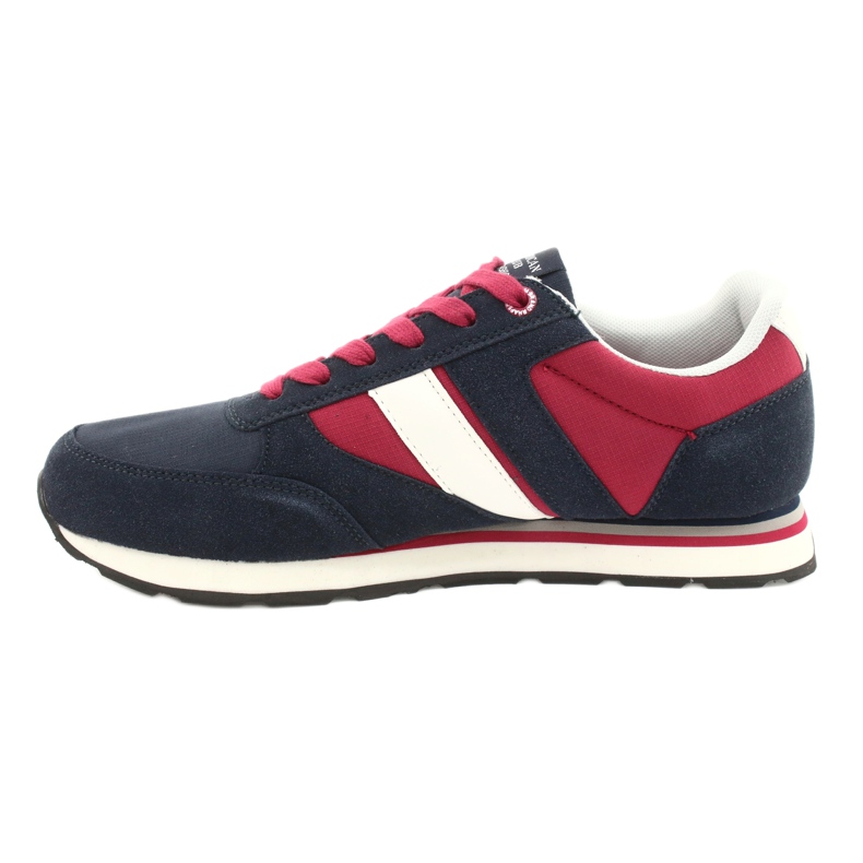 Zapatillas deportivas de hombre American club RH14 blanco rojo azul marino 1