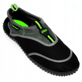 Zapatos de playa AQUA-SPEED negro, gris, lima 5A 2
