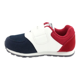 American Club Zapatos deportivos para niños Inserto de cuero BS01 BS02 Navy blanco 1