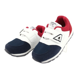 American Club Zapatos deportivos para niños Inserto de cuero BS01 BS02 Navy blanco 2