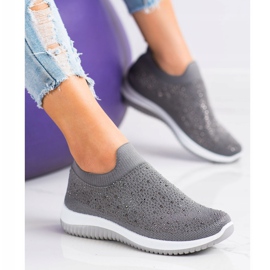 Renda Zapatillas sin cordones para la primavera gris 2