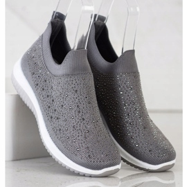 Renda Zapatillas sin cordones para la primavera gris 3
