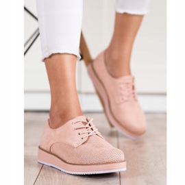 Renda Zapatos Kalsic en la plataforma rosa 2